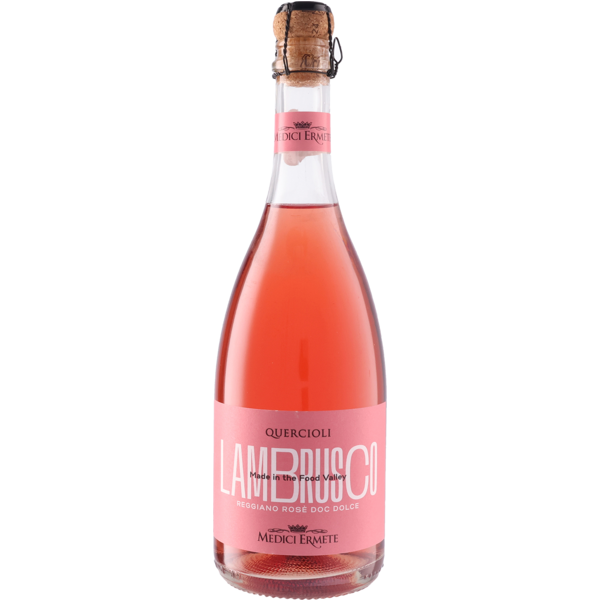 メディチ・エルメーテ クエルチオーリ レッジャーノ ドルチェ ロザート（NV）/ Medici Ermete Quercioli Reggiano Dolce Rosato (NV)