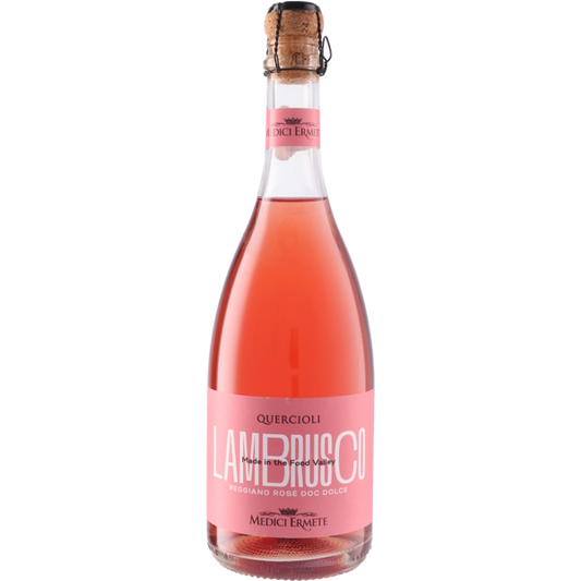 メディチ・エルメーテ クエルチオーリ レッジャーノ ドルチェ ロザート（NV）/ Medici Ermete Quercioli Reggiano Dolce Rosato (NV)